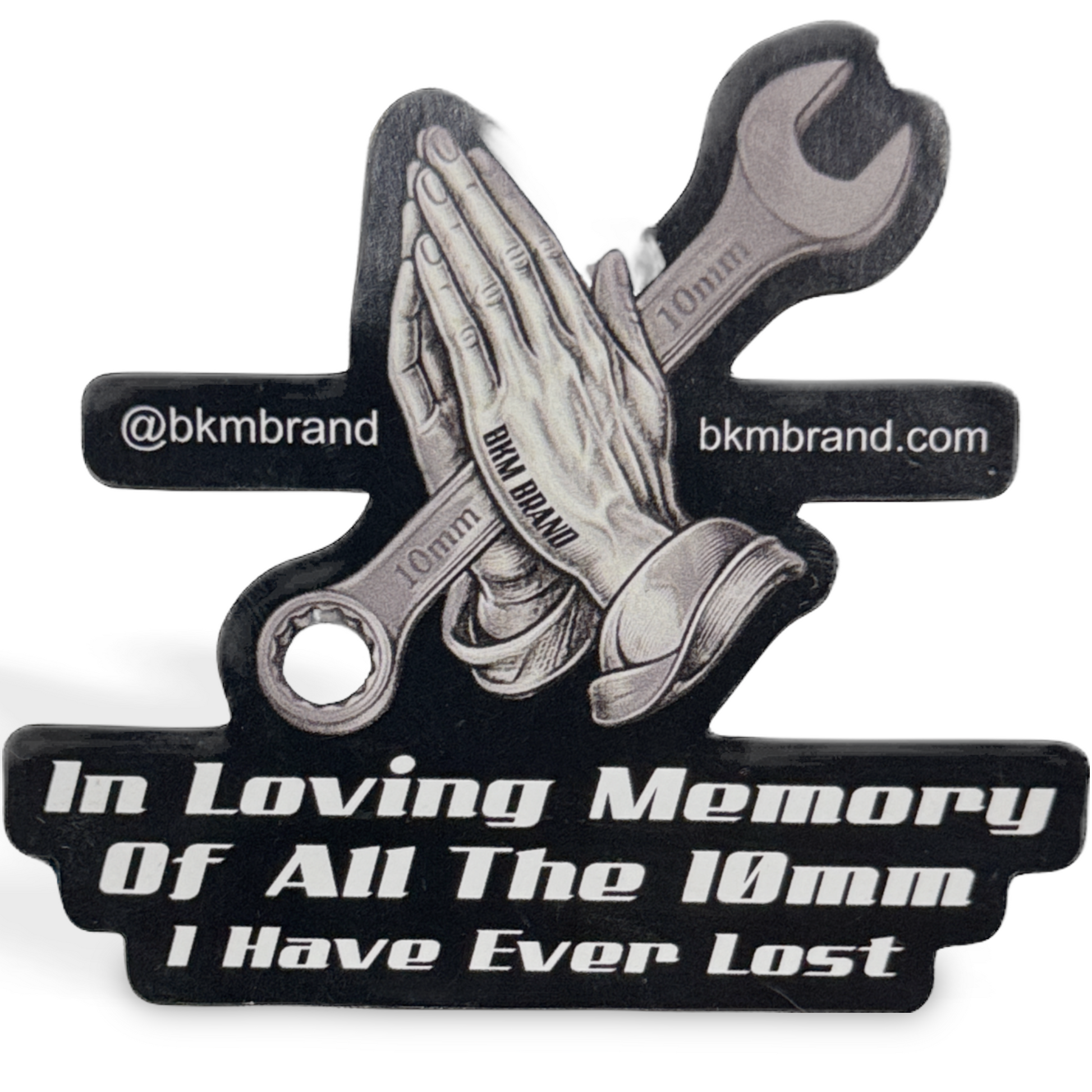 Funny 10mm Socket Praying Hands Magnet | Mechanic Gift Magnet | In Loving Memory of All the 10mm I Have Ever Lost | BKM Brand Exclusive