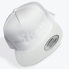 Load image into Gallery viewer, BKM White on White Snapback Hat
