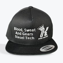 Load image into Gallery viewer, (Blood Sweat &amp; Gears) Flat Bill Cap
