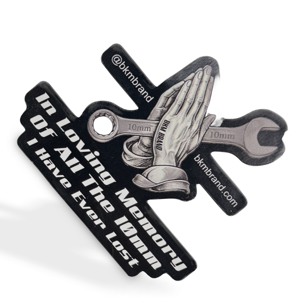Funny 10mm Socket Praying Hands Magnet | Mechanic Gift Magnet | In Loving Memory of All the 10mm I Have Ever Lost | BKM Brand Exclusive