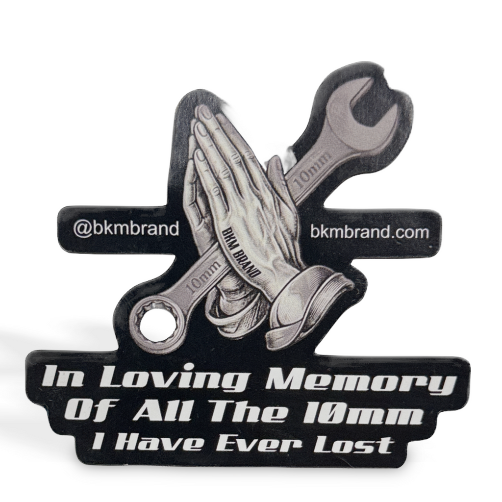 Funny 10mm Socket Praying Hands Magnet | Mechanic Gift Magnet | In Loving Memory of All the 10mm I Have Ever Lost | BKM Brand Exclusive
