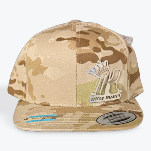 Fat Bill Multicam desert sand / Stainless Steel Snapback