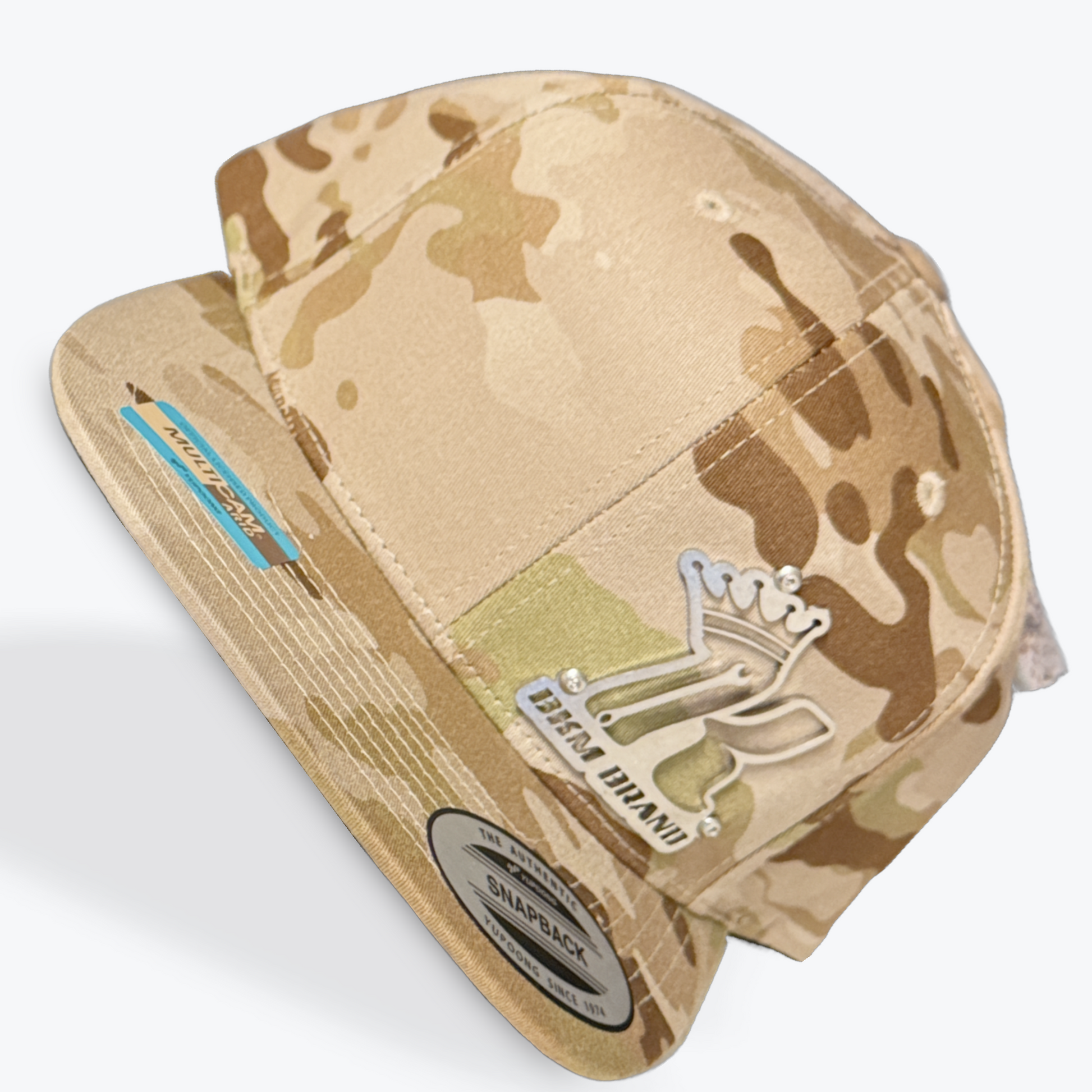 Fat Bill Multicam desert sand / Stainless Steel Snapback