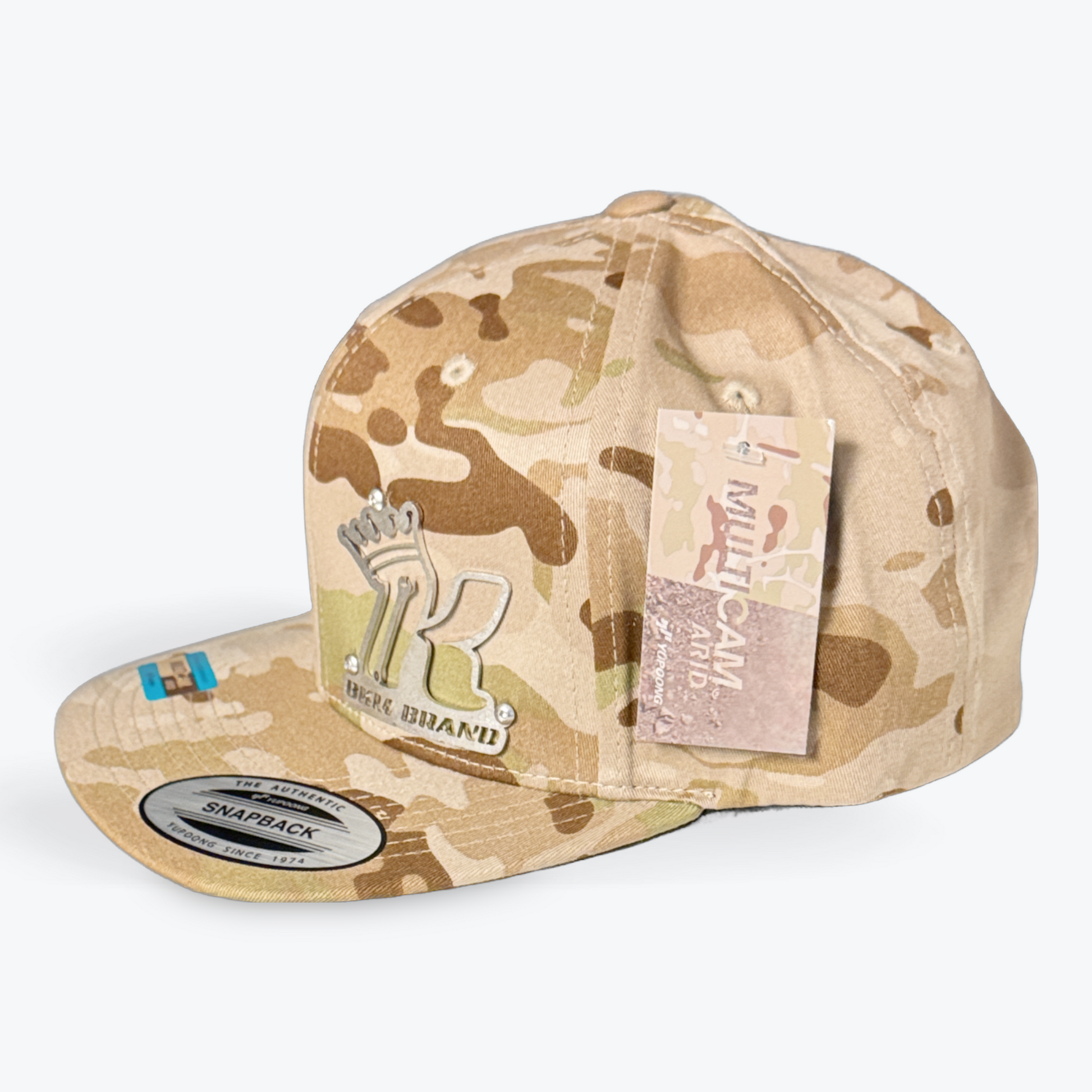 Fat Bill Multicam desert sand / Stainless Steel Snapback