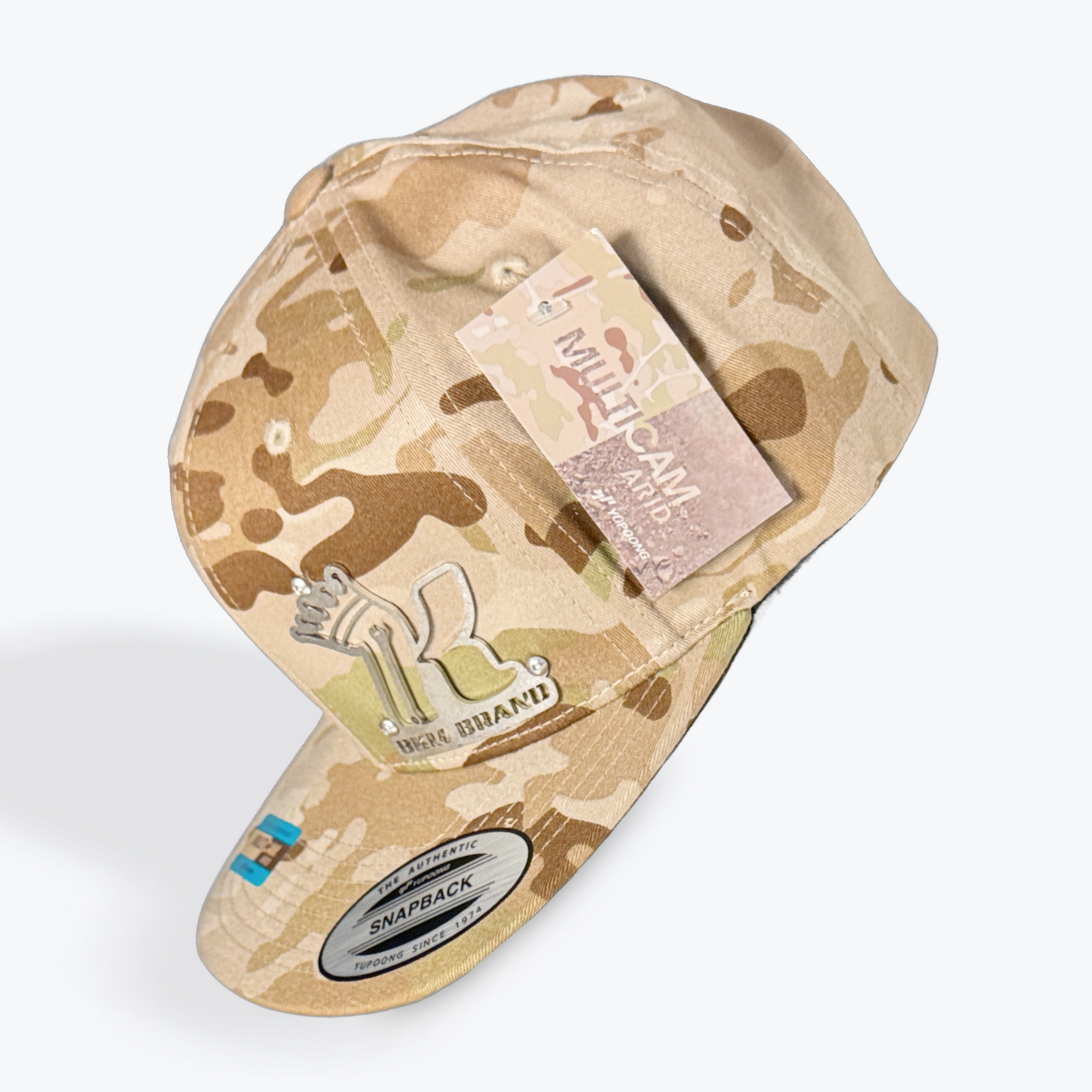Fat Bill Multicam desert sand / Stainless Steel Snapback