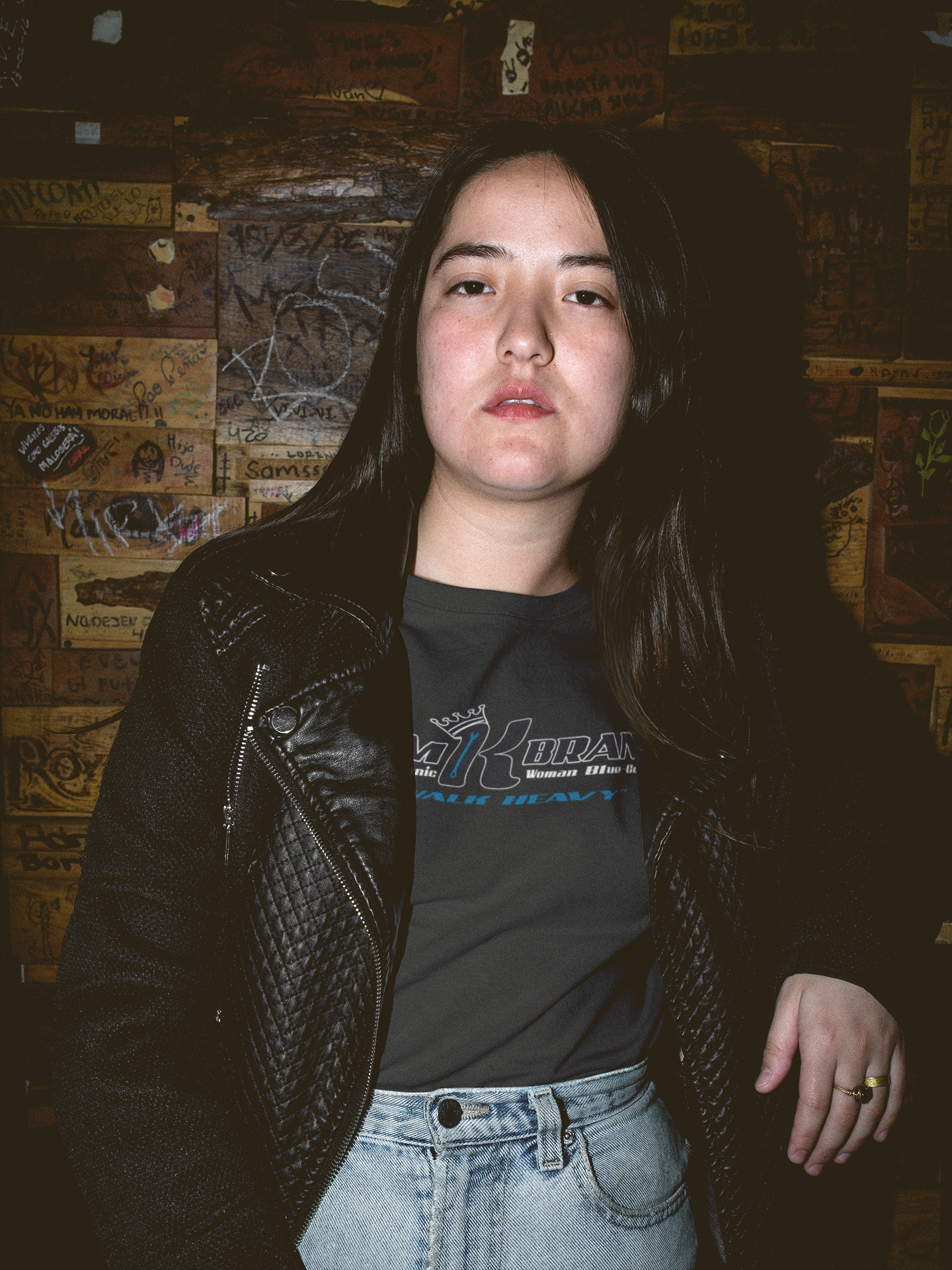 I Walk Heavy™ | Women's Blue-Collar Empowerment T-Shirt | Built for Female Mechanics & Tradeswomen